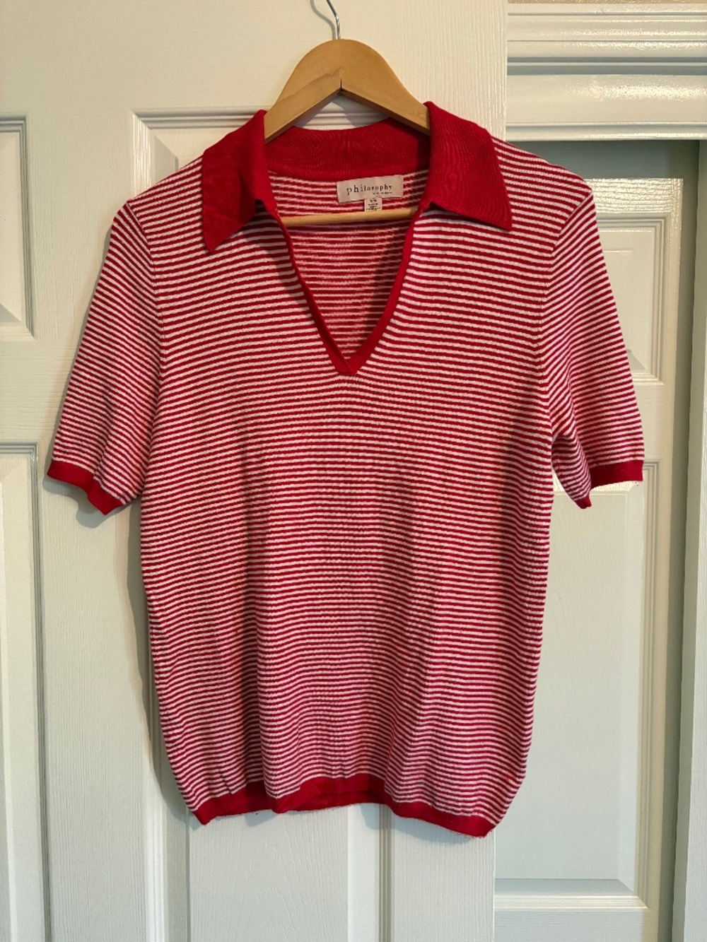 Philosophy Knit Short Sleeve Sweater